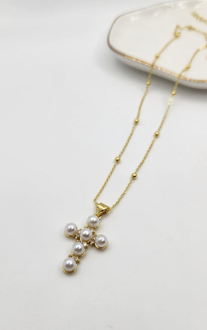 Cruz Perla Necklace