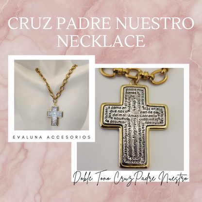 Cruz Padre Nuestro Necklace